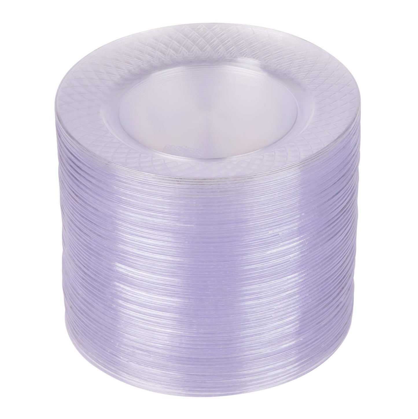 Prestee 100 Clear Plastic Plates, 6.25" Clear Plastic Dessert Plates, Round Party Appetizer Plates Disposable, Small Plastic Plates, Clear Plates for Party, Small Cake Plates for Weddings & Holidays