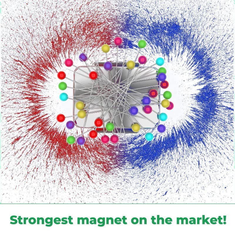 Sew Your Way Magnetic Pin Cushion for Sewing – Pin Holder Red 9”– Sewing Notions Sewing Quilting Supplies – Magnetic Pin Holder for Sewers & Hairstylist – Magnetic Pin Holder for Sewing Quilting Gift