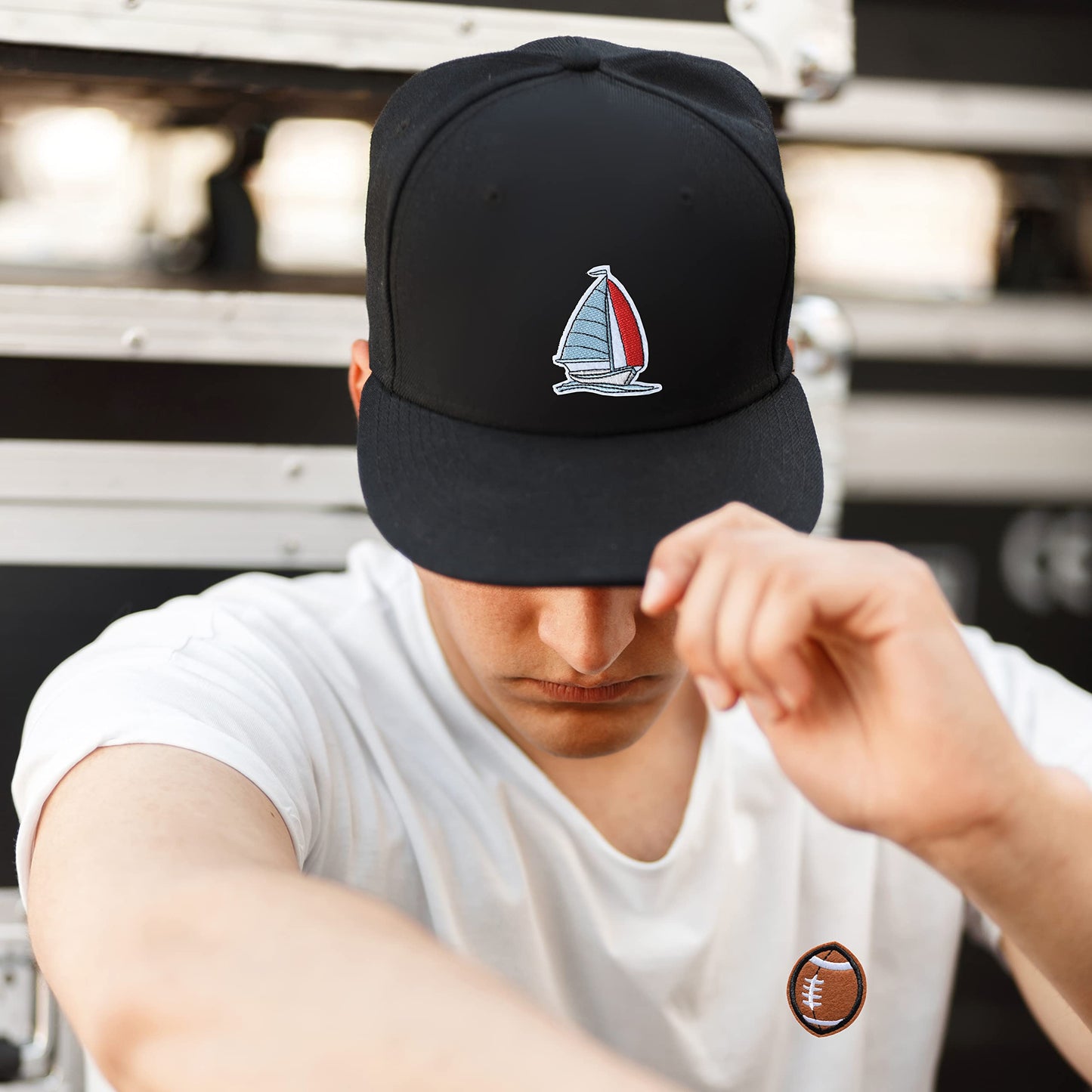 60Pcs Random Assorted Iron on Patches, Cute Sew on/Iron on Embroidered Applique Patches for Jackets, Hats, Backpacks, Jeans, DIY Accessories