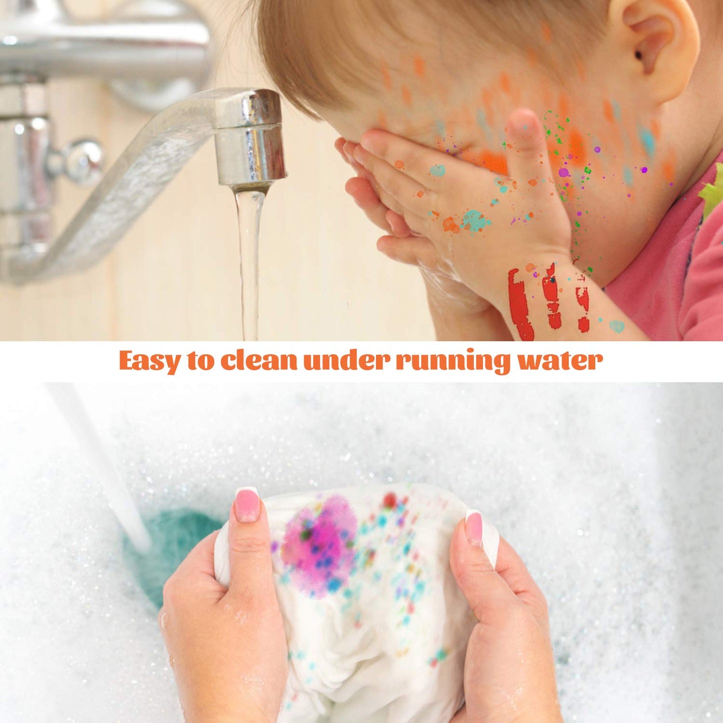 Ancwzoz Ink Pad, 20 Colors Washable Finger Craft Ink Pad for Kids Stamping, 1.57X1.57''