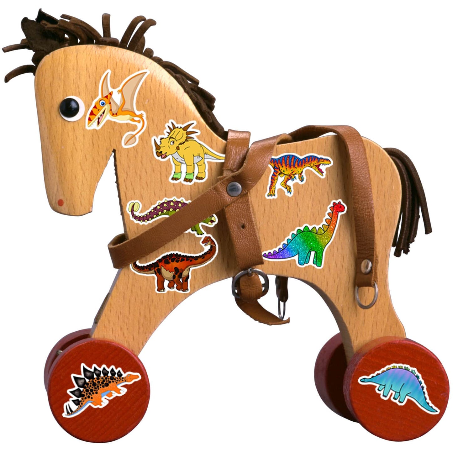 100PCS Dinosaur Stickers, Cute Waterproof Cartoon Stickers for Kids, for Stationery, Luggage, Teaching Rewards