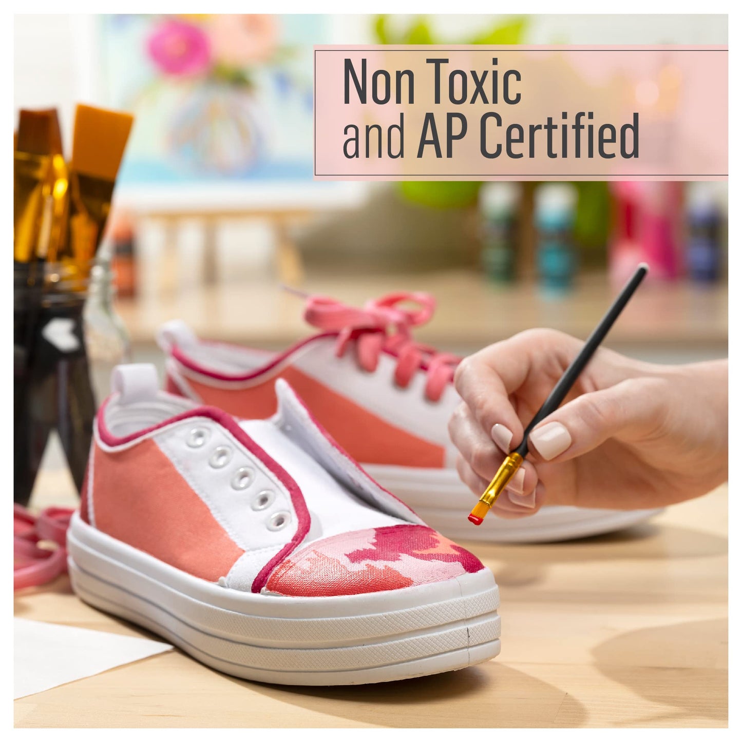 FolkArt PROMO830 Multi Satin Finish Acrylic Craft Paint Set Designed for Beginners and Artists, Non-Toxic Formula That Works on All Surfaces, 2 oz, 2 Fl Oz (Pack of 12), 12 Colors May Vary, 24