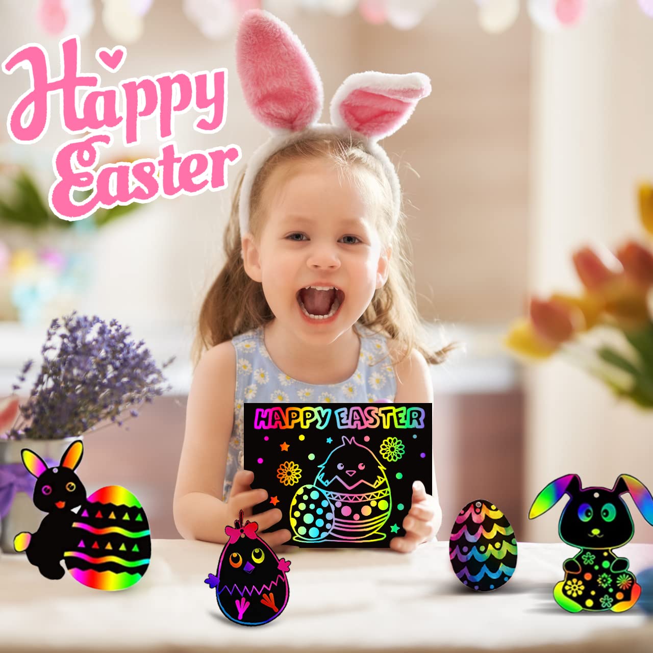 ZMLM Scratch Paper Art-Crafts Gift: 2 Pack Bulk Rainbow Magic Paper Supplies Toys for 3 4 5 6 7 8 9 10 Years Old Girls Kids Favors Gifts for Birthday Halloween Christmas Party Games Projects Kits