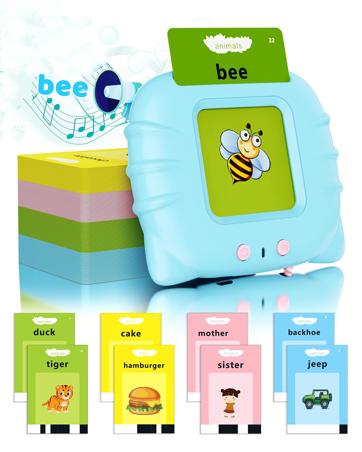 KOKODI Toddler Toys for Boys 2 3 4 5 Year Old Gifts, Speech Therapy Toys, Talking Flash Card 224 Sight Words, Montessori Learning Educational Sensory Toys for Autistic Children Toddler Age 2-5