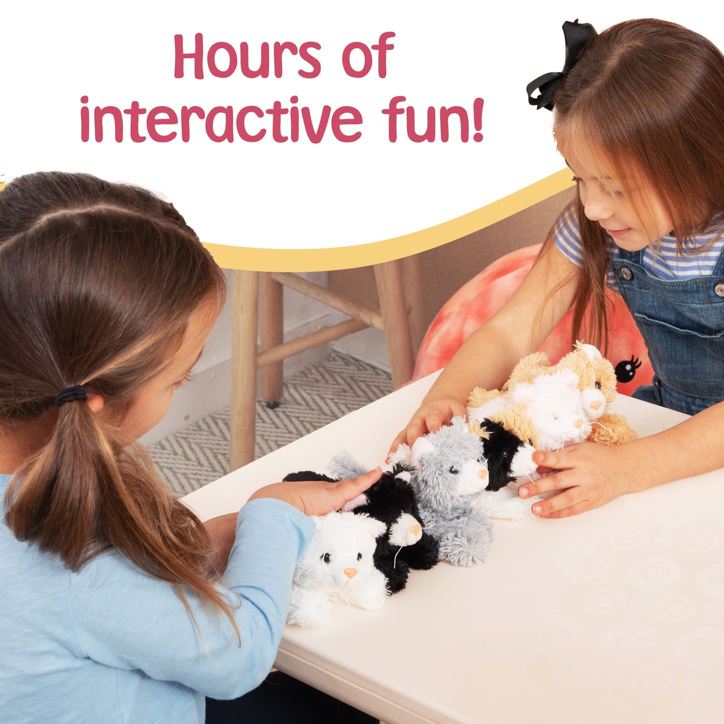 PREXTEX Stuffed Animal Cat - 6 Plush Kitty Stuffed Animal for Party Favors and Kids, Birthday Gifts for Girls Boys Kids, Toddlers Party Decoration, Huggable Toy, Soft Plush Toy, Cat Toy