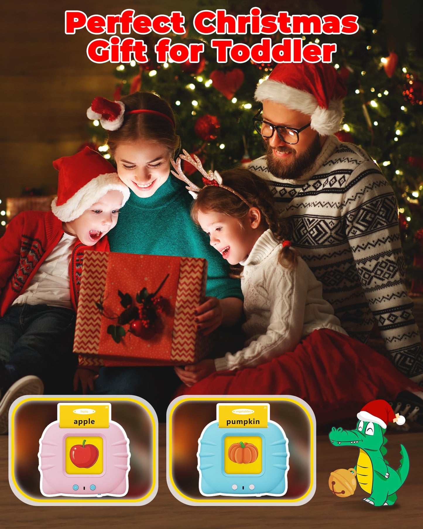 KOKODI Toddler Toys for Boys 2 3 4 5 Year Old Gifts, Speech Therapy Toys, Talking Flash Card 224 Sight Words, Montessori Learning Educational Sensory Toys for Autistic Children Toddler Age 2-5