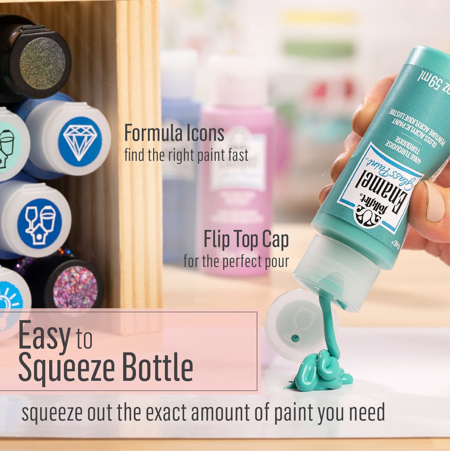 FolkArt 4035 Enamel Paint, 2 Ounce, Clear Medium