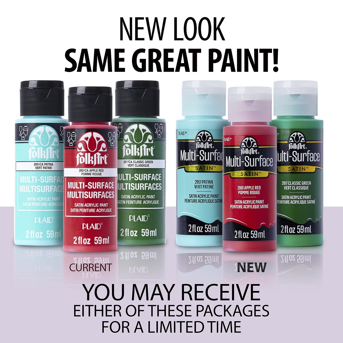 FolkArt PROMO830 Multi Satin Finish Acrylic Craft Paint Set Designed for Beginners and Artists, Non-Toxic Formula That Works on All Surfaces, 2 oz, 2 Fl Oz (Pack of 12), 12 Colors May Vary, 24