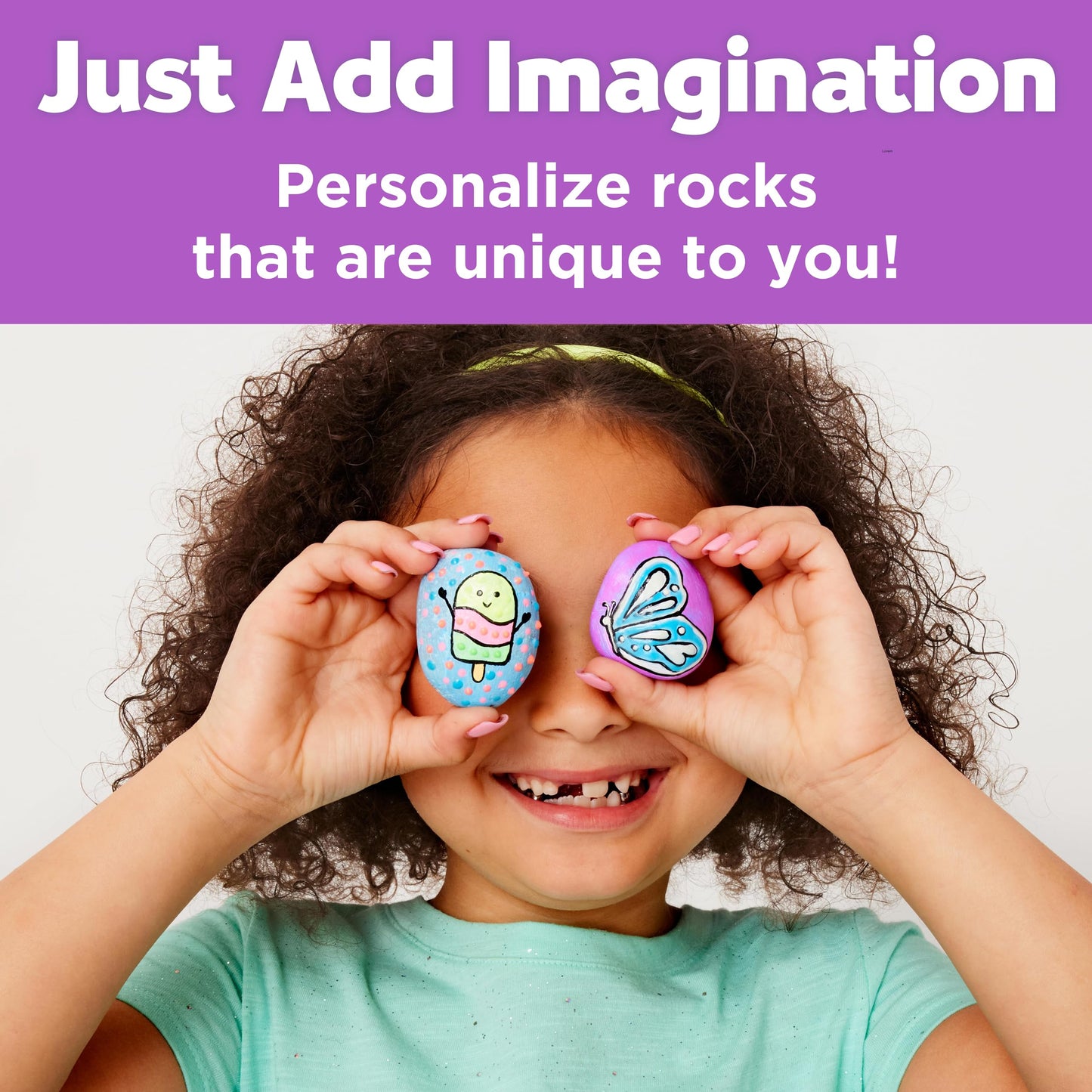 Creativity for Kids Glow in the Dark Rock Painting Kit: Crafts for Kids Ages 4-8+, Painting Rocks Arts and Crafts, Kids Gift